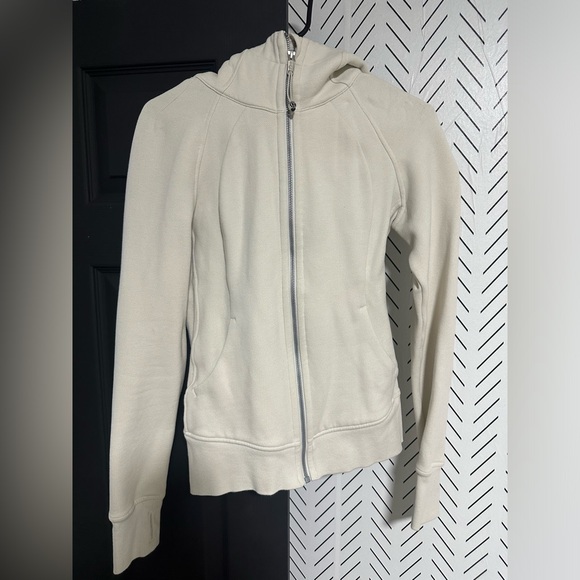 Lululemon Full-Zip Scuba Jacket White Opal - Picture 1 of 3